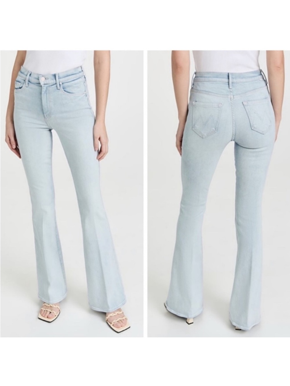 MOTHER | The Super Cruiser Double Heel Flare Jeans in Sexico Mexico Wash 27